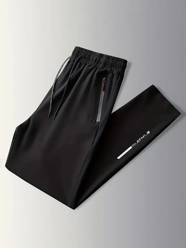 Männer Casual Gerade Lange Hosen Stretch Elastische Taille Jogger Koreanische Klassische Blau Schwarz Grau Männliche Marke Hosen Plus Größe – Detail 2