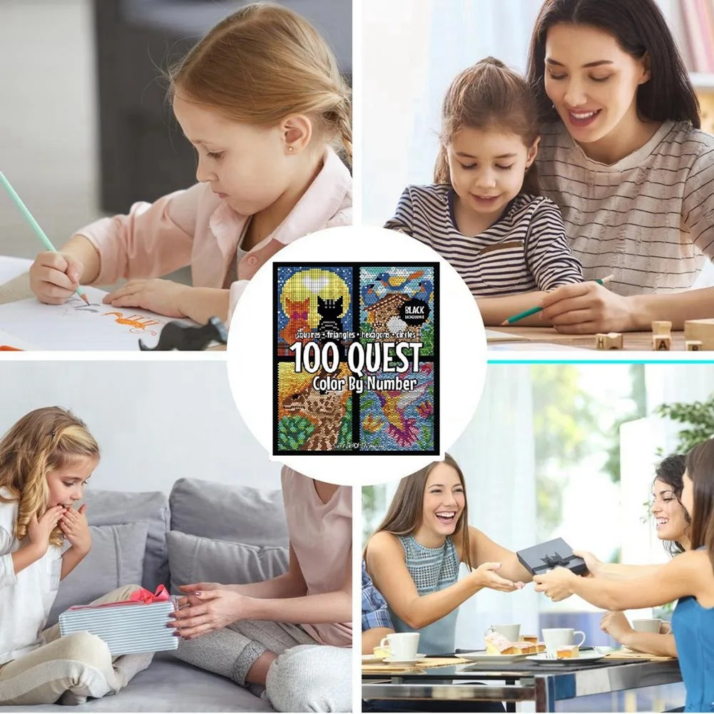 BAAU Colorful Digital Painting Book for Exploration and Creativity for Kids