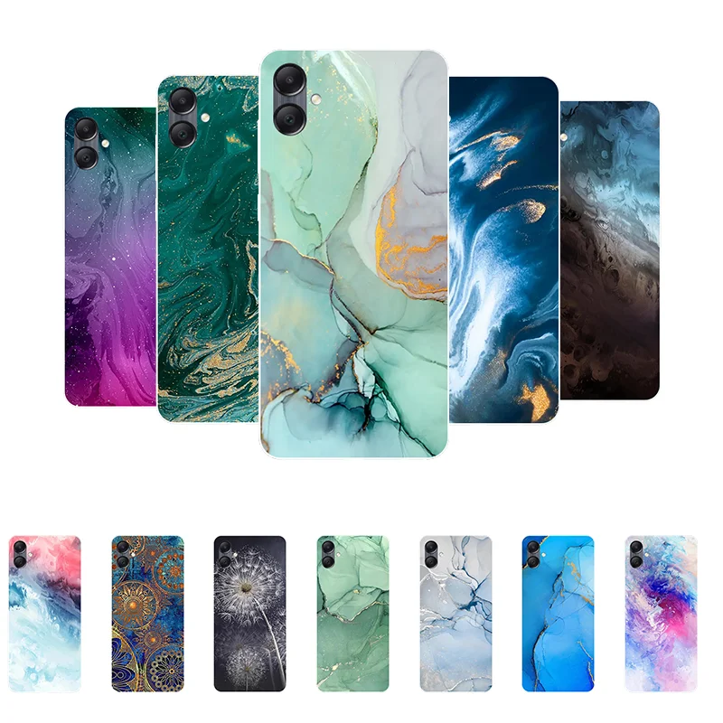

For Funda Samsung Galaxy A05 Case Soft Silicone Marble Back Cover Phone Cases for Samsung A05 2023 Case Galaxy A 05 Coque