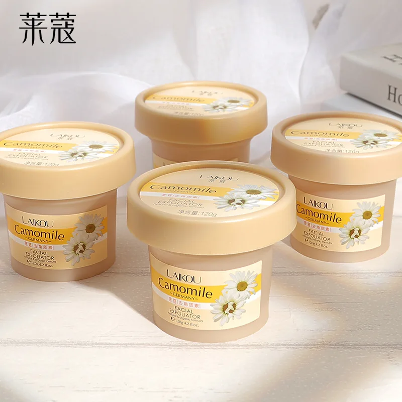 Facial Cleanser LAIKOU Deep Cleansing Exfoliator Facial Gel Scrub Facial Camomile Germany Skin Care Moisturize Natural Orgonic Bodyexfoliating