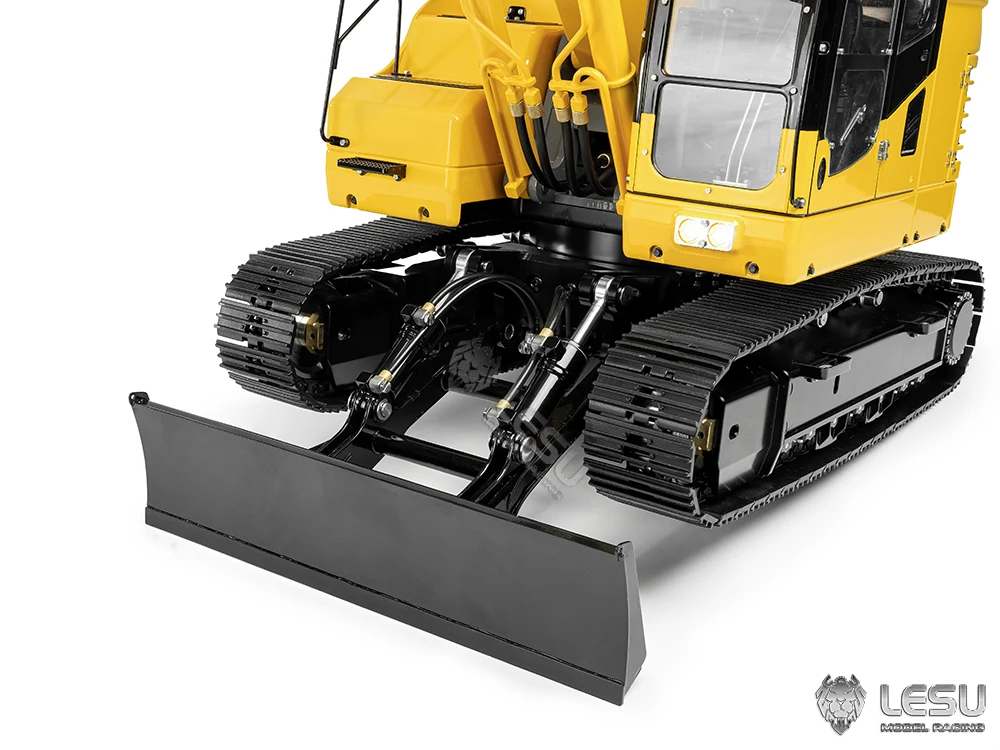 Sc55d0110b8214214ad7446d49346c9b6E Model ciężkiej maszyny LESU1/14 Aoue-ET26L trójramienny mały krótki pas ogonowy łopata przednia koparka gąsienicowa RC