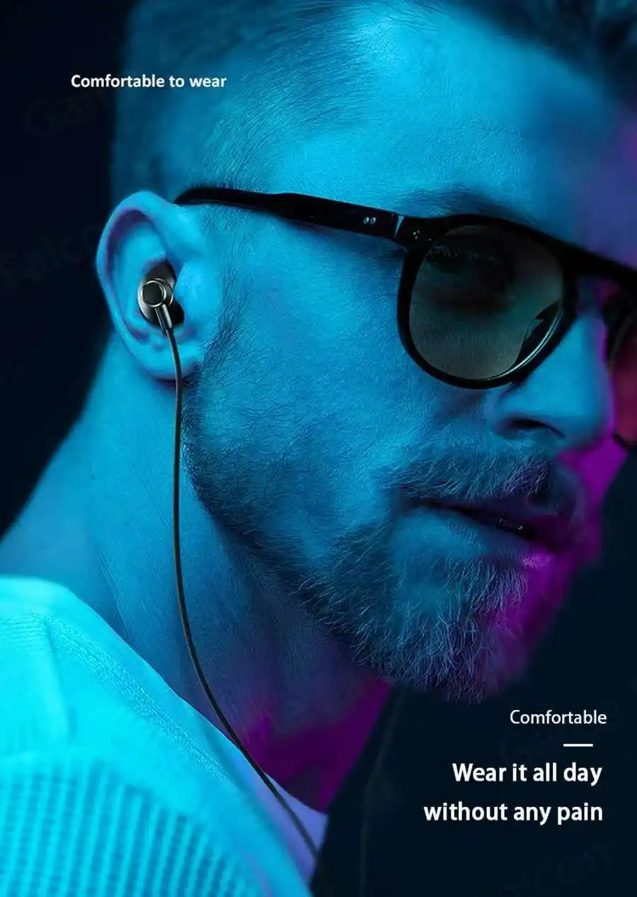 9D Bass Stereo Headphones with Mic - Type C  35mm Earbuds for iPhone  Samsung Galaxy