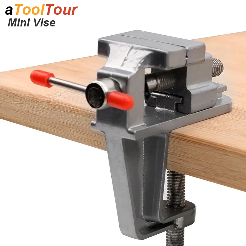 Mini Bench Vise Table Clamp Screw DIY Craft Mold Fixed Repair Tool Plier Jewelry Make Electronics Small Hobby Workbench Portable