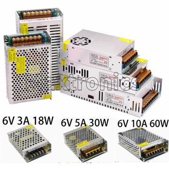6V 3A 5A 10A Switching Power Supply 18W 30W 60W หม้อแปลงไฟฟ้า 110v 220v AC To DC Power Adapter สําหรับ LED Strip light/โมดูล 1