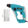 Brushless Hammer Drill, SDS-Plus Cordless Hammer Drill for Concrete Masonry,Stones, Cement, with 4 drill bits, No battery 1