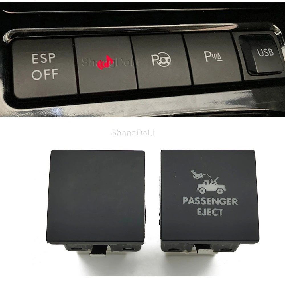 Red Light Car Passenger Eject Turbo Boost Push Buttonswitch For Vw Golf ...