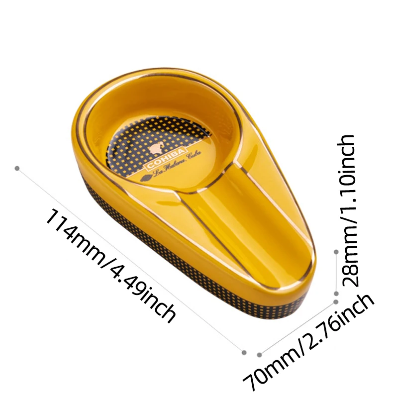 Cigar Ashtray Patio Single Outdoor Portable Travel Porcelain Cigar Ashtray Suitable for Gift silicone ashtray air purifier ashtray wood ashtray cigarettes ashtray portable ashtray stainless steel ashtray metal ashtray ceramic ashtray