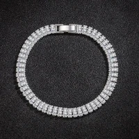 Bracelet de luxe en argent Sterling 925 pour femmes, bijoux à la mode, fiançailles, mariage, Glamour, 18CM 5