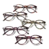 TUREZING Reading Glasses for Women Fashion Round Anti-Blue Light Comfortable Lightweight High Quality Prescription Eyeglasses 1