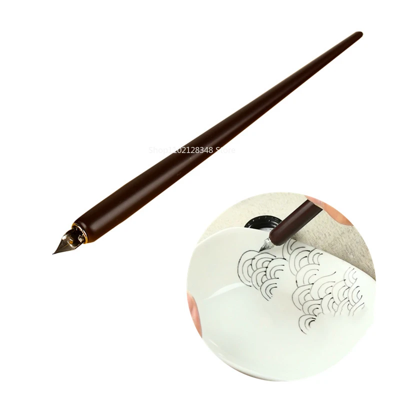 Pottery Tools on-glaze Dipped Water Fountain Pen Hook Line Pen DIY Ceramic Coloring Pottery Painting on-glaze Painting Tools Pottery Tools Pottery Sculpting Tools Pottery Coloring Tool