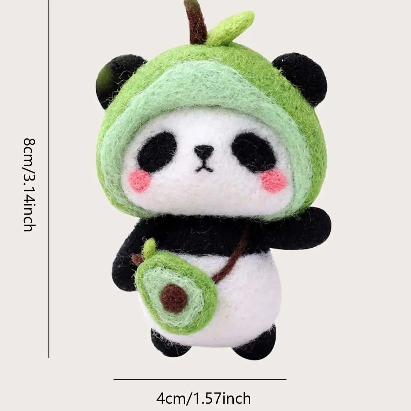 1set Cute  Wool Needle Felting Kit With English Instruction For Beginner Starers, Needle Felting Kits For DIY Art Craft