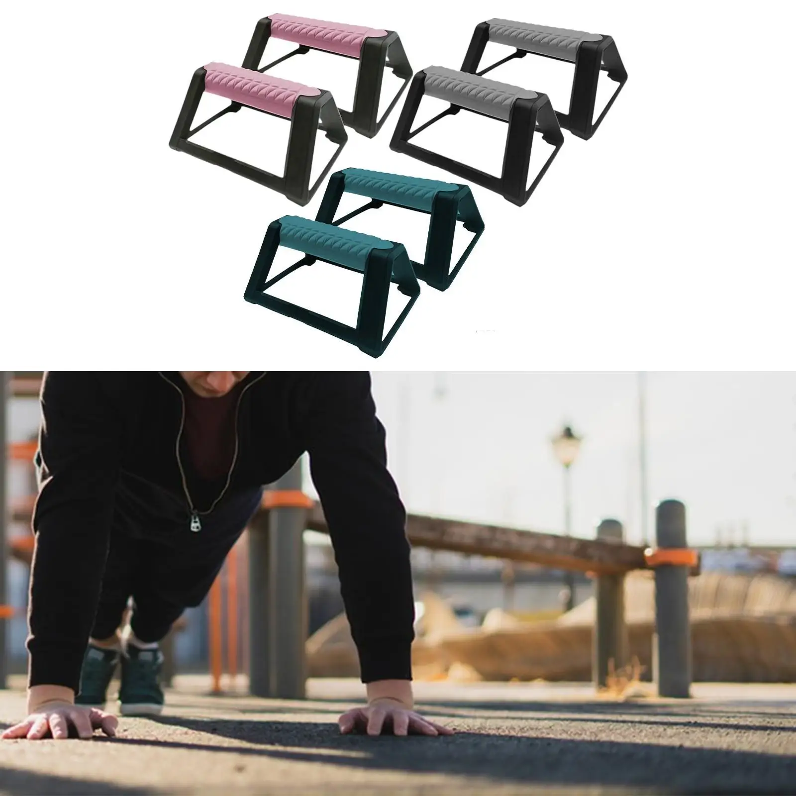2 Pieces Push up Bars Chest Muscle Training Supports Floor Push up Handles