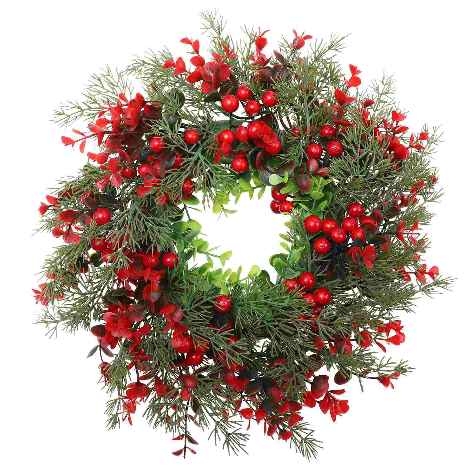 thumbnail image 1 of Christmas Decorations Wreaths for Front Door Artificial Garland Xmas Pendant Delicate Party Halloween Rattan Festival Red Man, 1 of 5