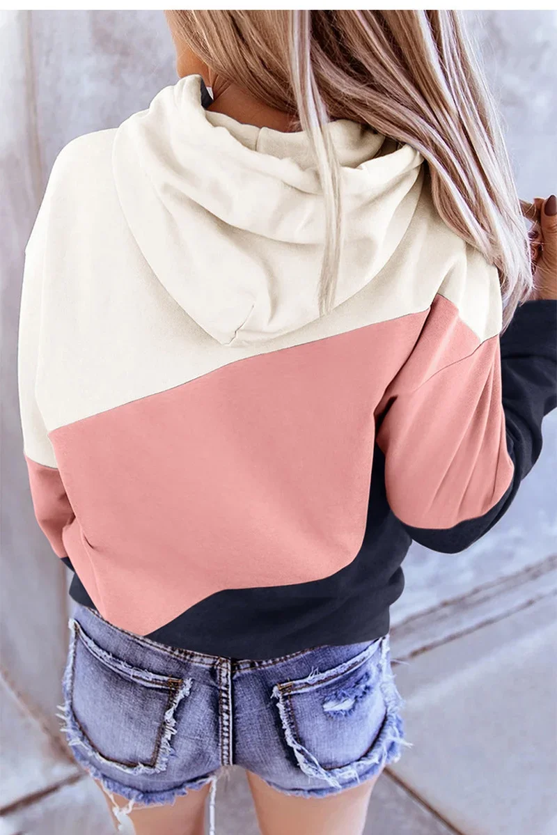 Women Tie Dye Print Pullover Drawstring Long Sleeve Tracksuit Tops Hoodies Casual Loose Sweatshirt Spring Fall Hooded Jumper New