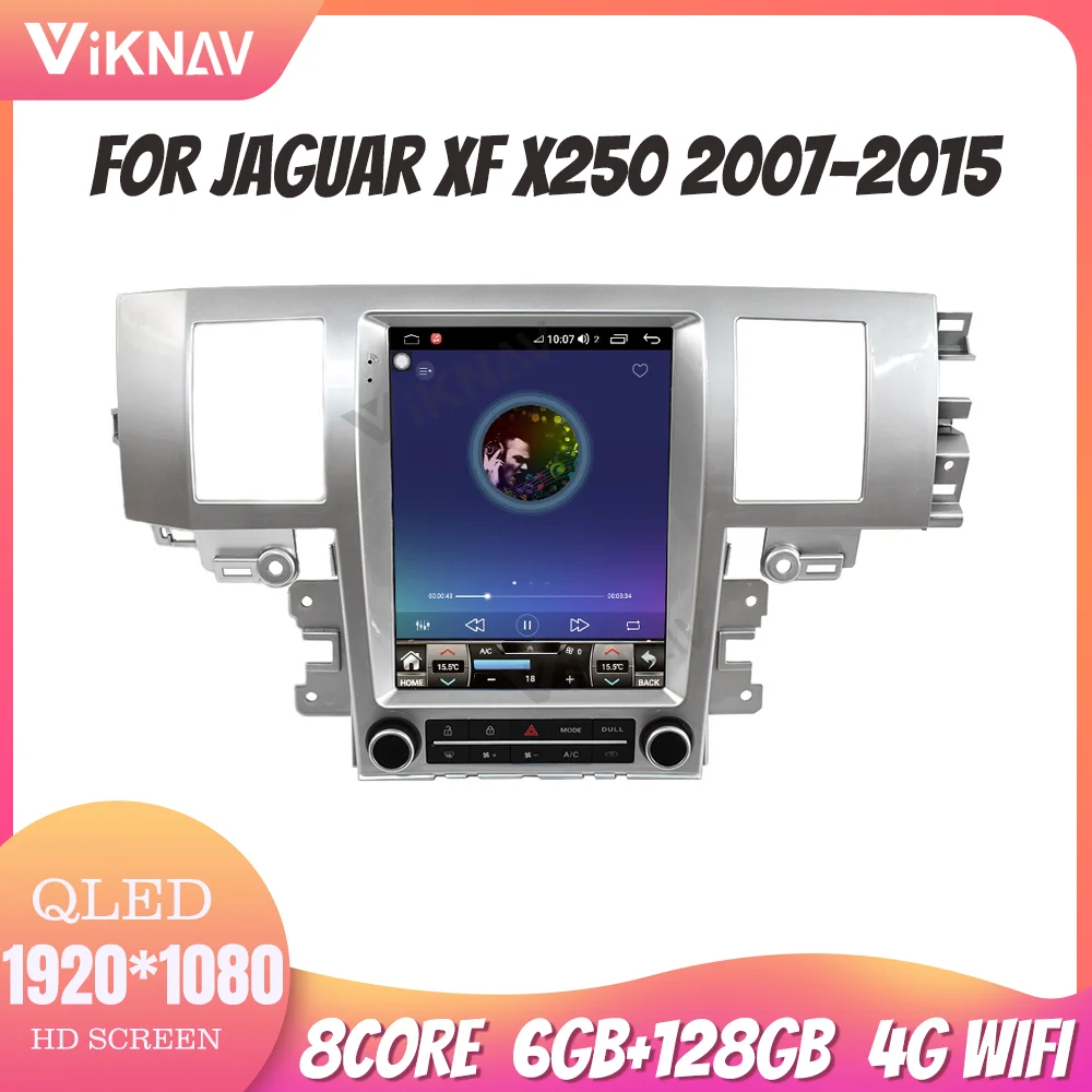 

Android 10 Carplay Radio For Jaguar XF X250 2007-2015 Touch Screen 6+128GB 8 Core 1080P HD Navigation GPS Rear View