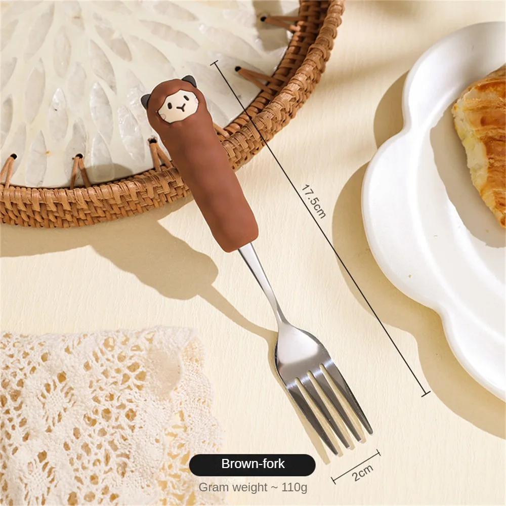 1/2PCS Creative Fork And Spoon Great With Desserts And Fruits Versatile Tableware For Every Occasion Dessert Spoon Fashionable