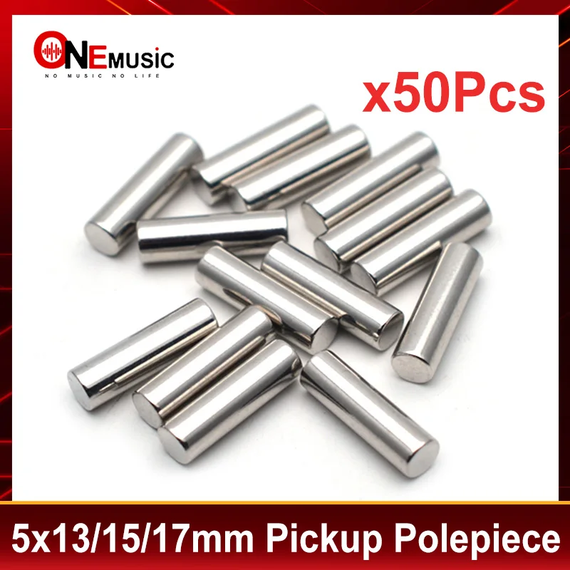 50 Pz 5 X1 3/15/17Mm Chitarra Elettrica Humbucker Pickup Poleppiece Pole Slug Chitarra Pickup Magnete Slug Rods Liscio O Impronta Digitale