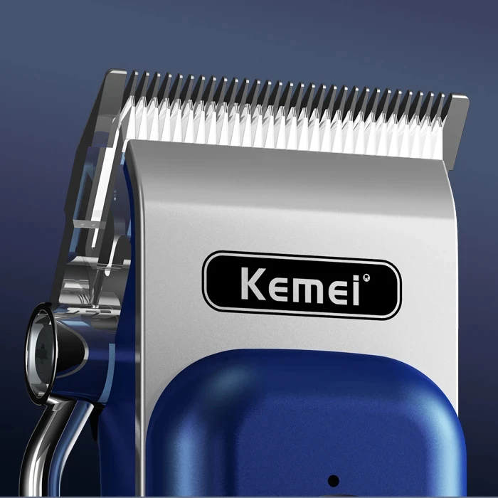 Kemei Km-1895 도구 헤드 조정 가능한 디지털 디스플레이 헤어 트리머, USB 충전, 대용량 배터리 클리퍼 커터