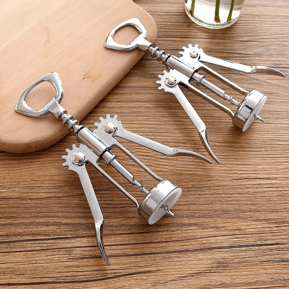 Red Wine Bottle Opener Beer Driver Steel Wine Corkscrew Multifunctional Stainless Corkscrew Kitchen Supplies