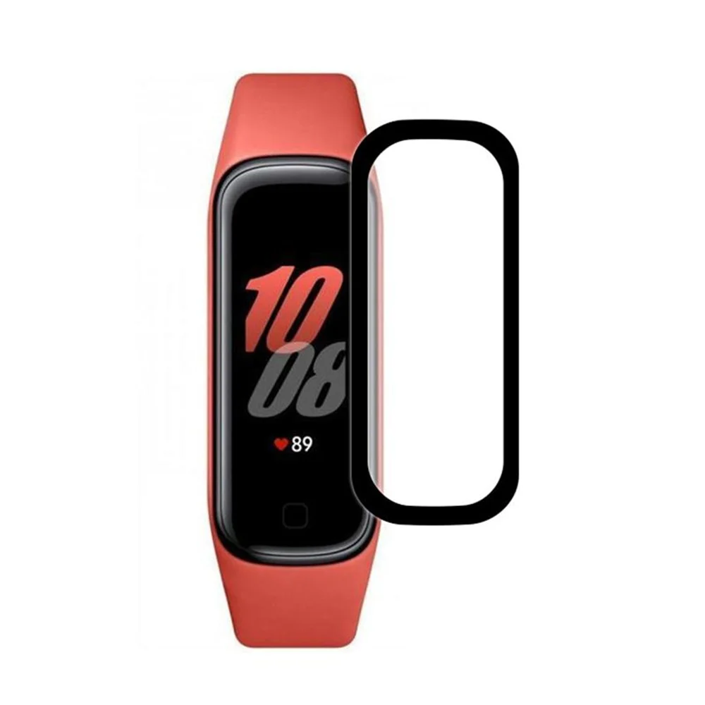 FIFATA Protezione Dello Schermo Per Samsung Galaxy Fit 2 SM-R220 Bordo Curvo 3D Per Samsung Galaxy Fit2 Copertura Completa HD Trasparente Pellicola Morbida - immagine 5