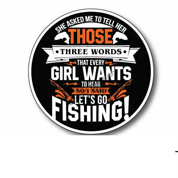 Funny Fishing Car Sticker GIRLFRIEND Popular Boating Camping 4x4 Sticker Accessories Decals Vehicle Truck Caravan 3d