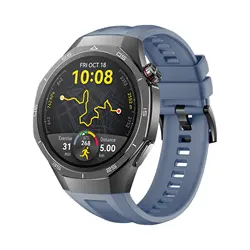 Universal Silicone Sport Band Bracelet - Premium Replacement Watchband for Huawei GT5 Pro 46mm (Light Blue-1)