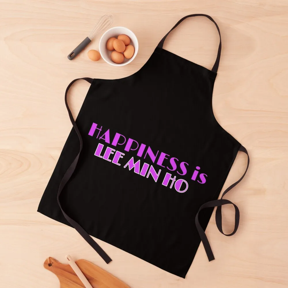 

happiness is lee min ho, lee min ho wifey, mrs lee min ho, mrs lmh Apron Useful Things For Kitchen Korean Apron