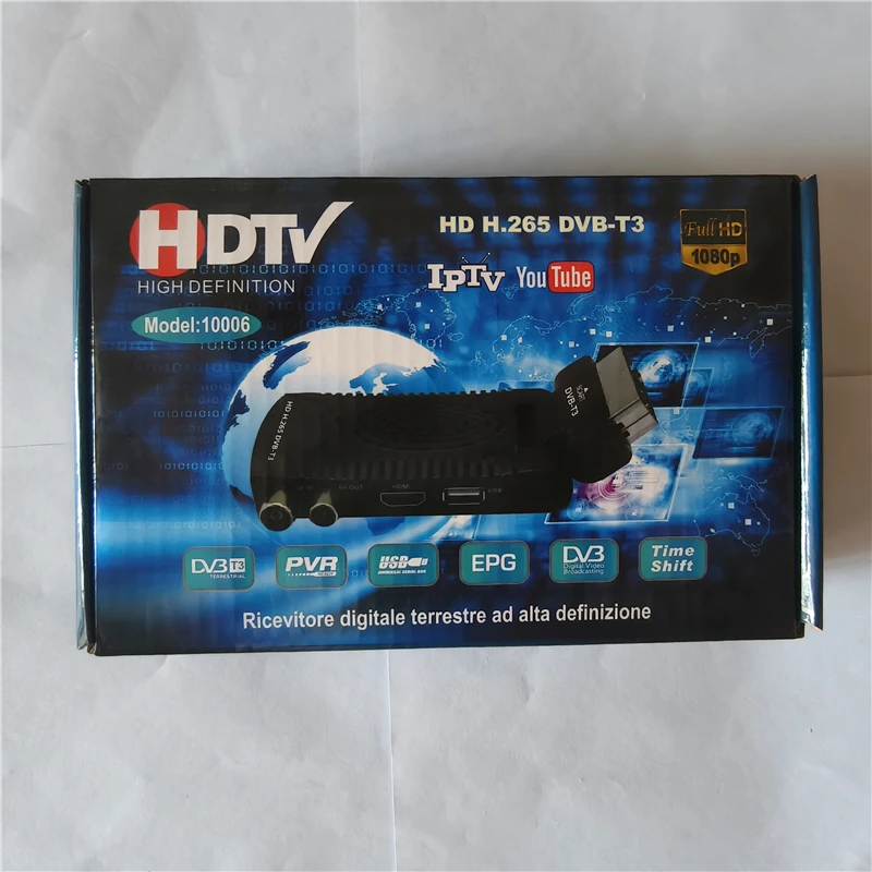Décodeur TNT HD Atlantis Smartix DH17 - DVBT/DVBT2, HEVC, MPEG4, Enregistrement USB, Lecteur Multimedia