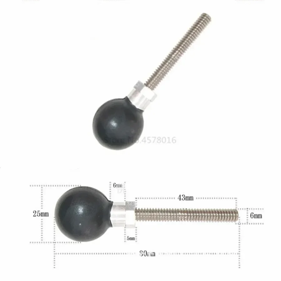 6cm 9cm 15cm Aluminum Alloy Shell Double Socket Arm for 1 Inch Ball Mount Bases Adapter Mounting Base Holder