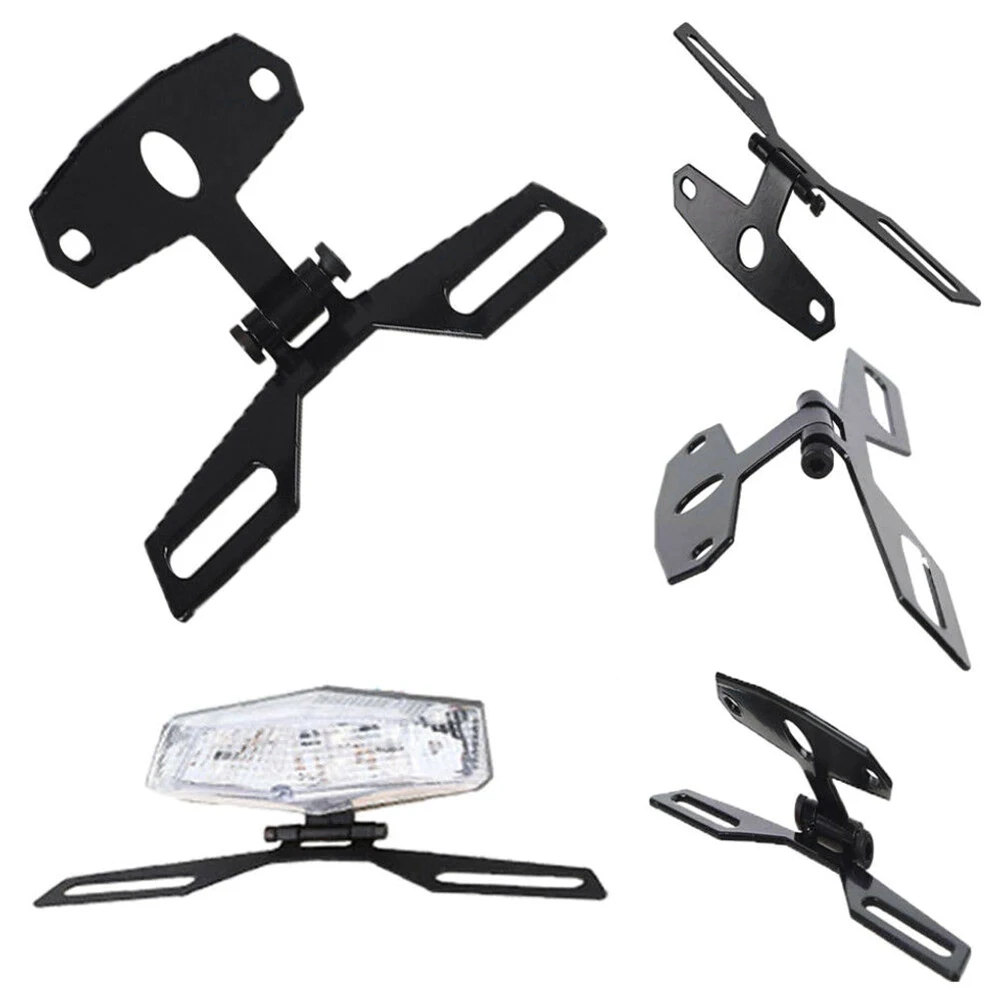1PCSMotorcycleRearAdjustableFoldingLicensePlateHolderTailRear