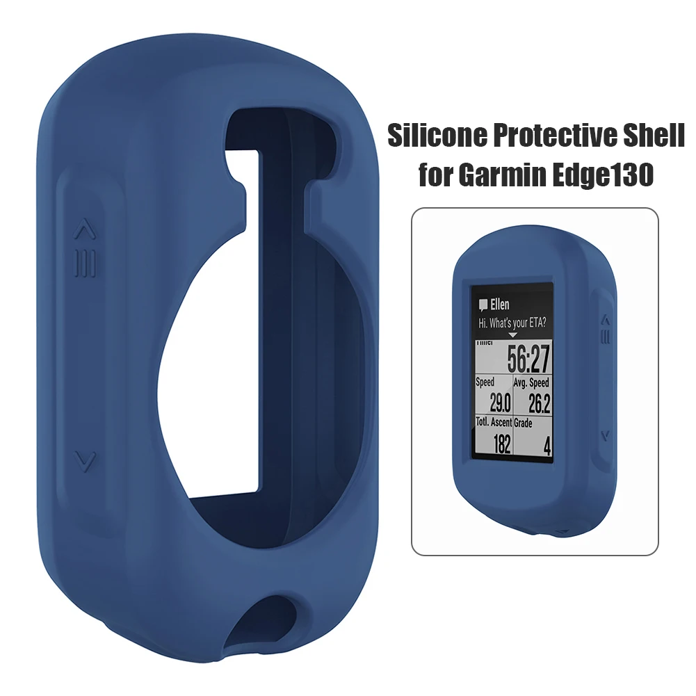 Silicone Case Protective Cover Shell for Garmin Edge 530/130/1030plus GPS Bike Computer Durable Slip-proof Anti-fall Protection 