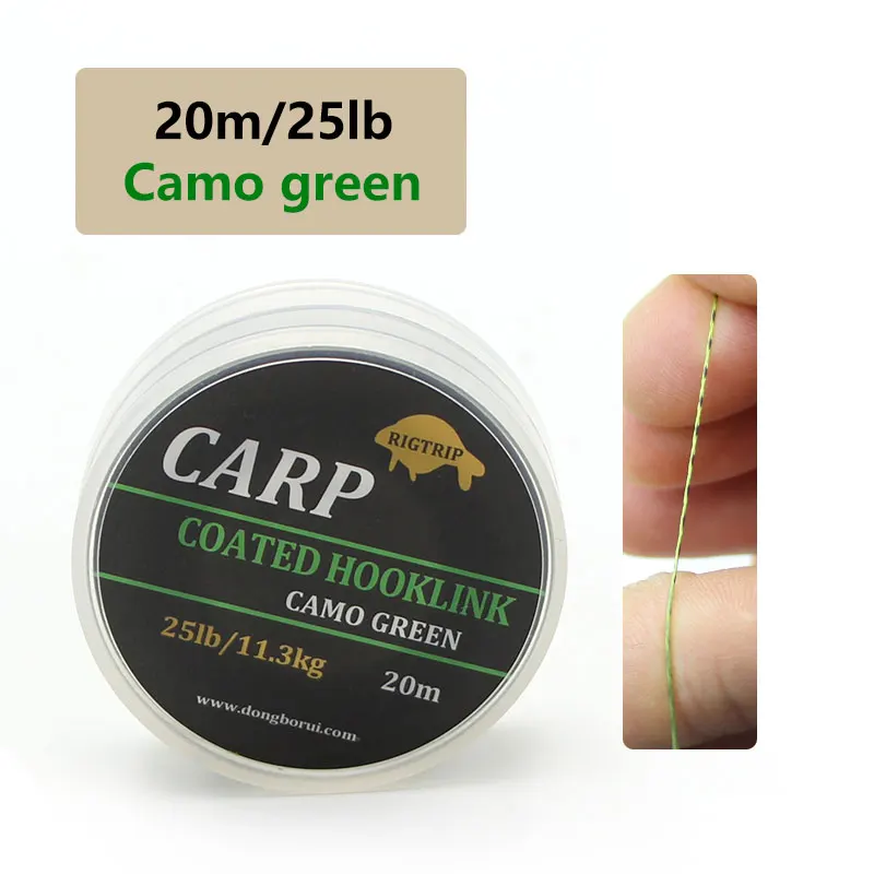 Carp Fishing Accessories Carp Fishing  Carp Fishing Line Coated Hook Link  - 20m - Aliexpress