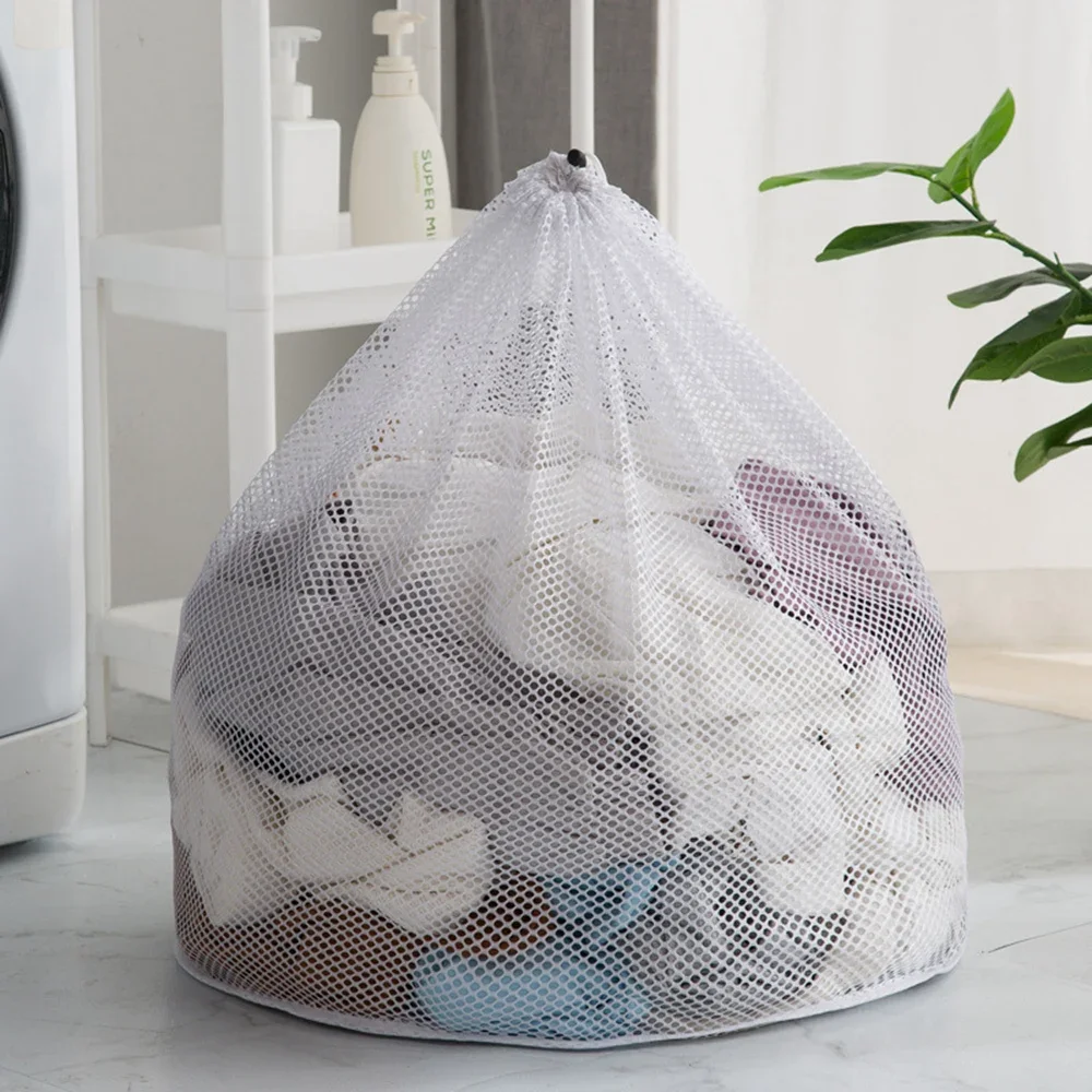 Big Size Large Washing Laundry Bag Mesh Organizer Net Dirty Bra Socks Underwear Shoe Storag Wash Machine Cover Clothes 3