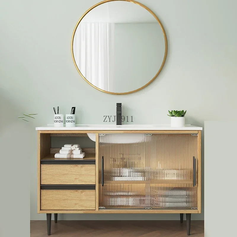 Entrance Mirror Bathroom Cabinets Storage Narrow Make Up Organizer Closet Gabinete Furniture