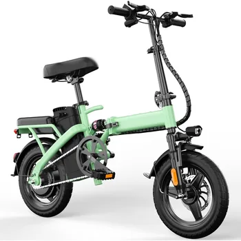 Foldable Electric Bike for Adults 14 Folding E-Bike with 500W Peak Motor Electric Bicycle with 48V Removable Battery 1