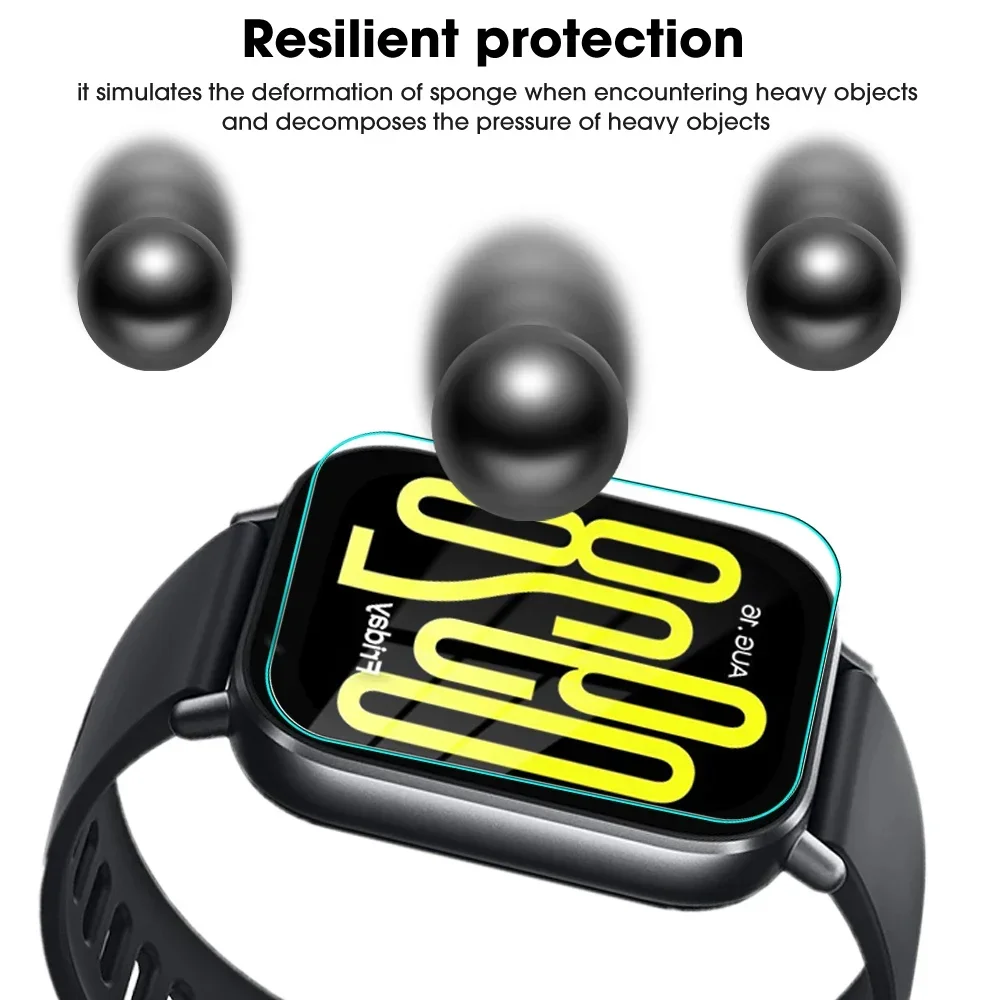 Tempered Glass For Redmi Watch 5 Lite Smartwatch Screen Protector Anti-scratch Protective Film For Redmi Watch5 Active HD Cover