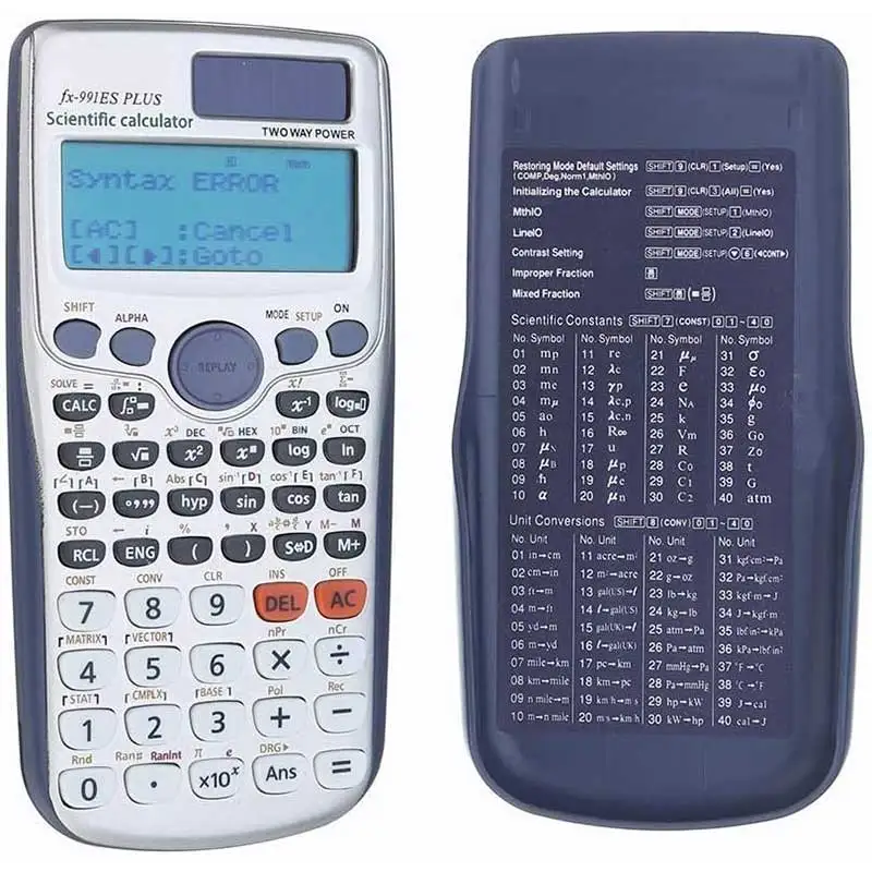 FX-991/991EX/FX-82MS Scientific Calculator Original Digital Large Display For High School University Solar scientific calculator