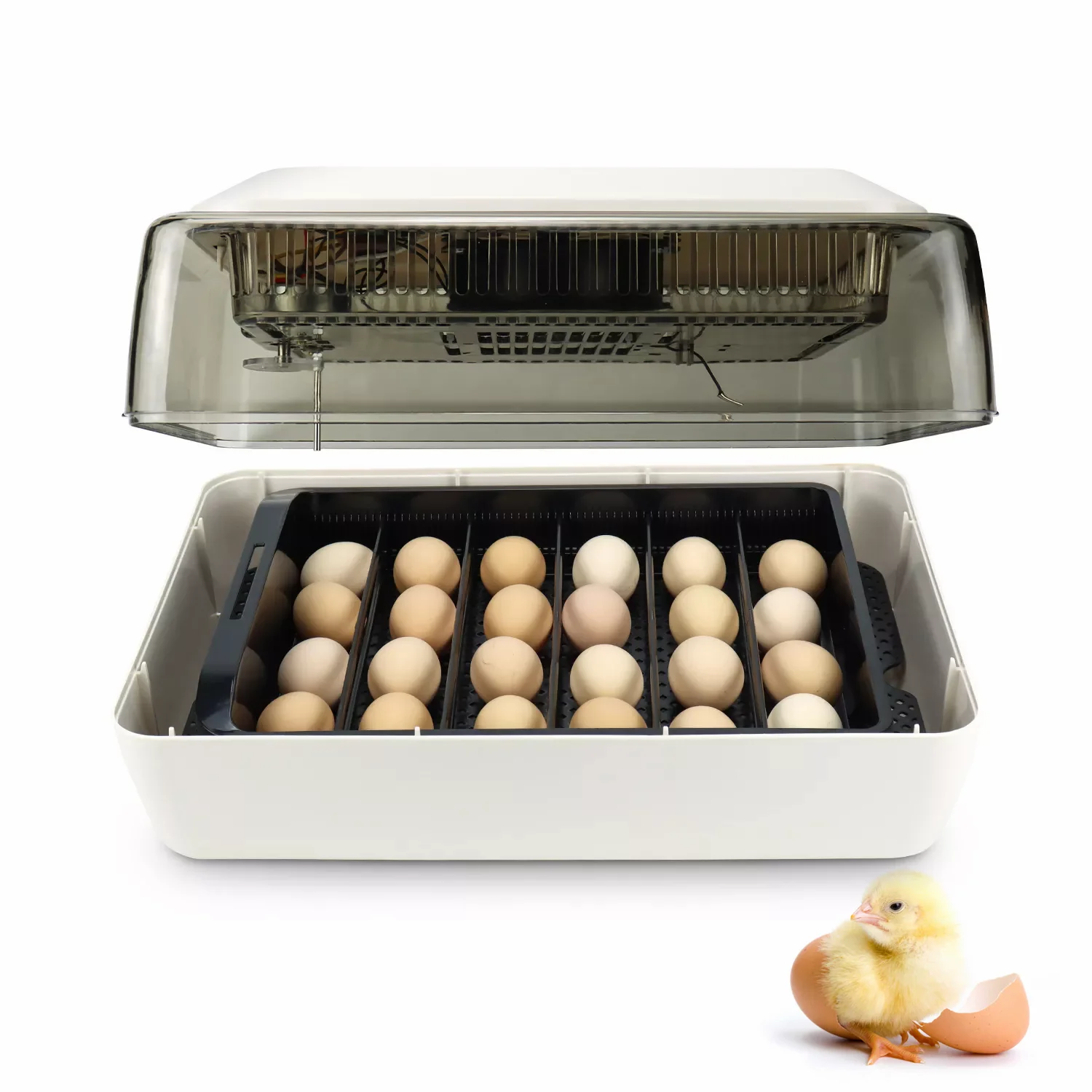 孵化器　インキュベーター　JANOEL24 JANOEL 24 Egg Incubator Automatic Digital LED Turning