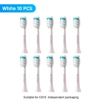 10 Pcs Replacement Brush Heads For E819 E810 EC810 Ultrasonic Electric Toothbrush Soft Bristle Nozzles with Sealed Package 2