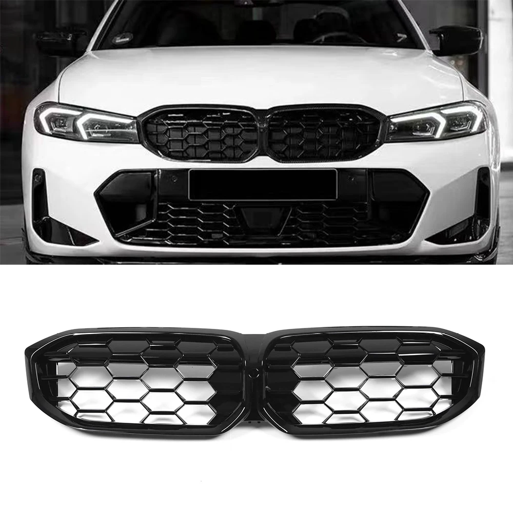 

Car Racing Grill Front Kidney Grille Bumper Grills For BMW 3 Series G20 G21 LCI 318i 330i 320d M340i M340d 2023 2024