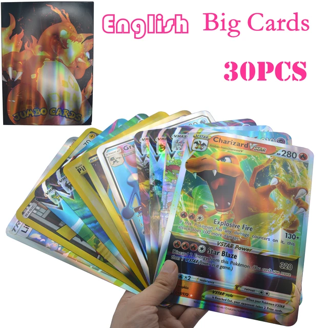 Jumbo Oversized Pokemon Cards  Jumbo Charizard Pokemon Card - Pokemon Cards  30pcs - Aliexpress