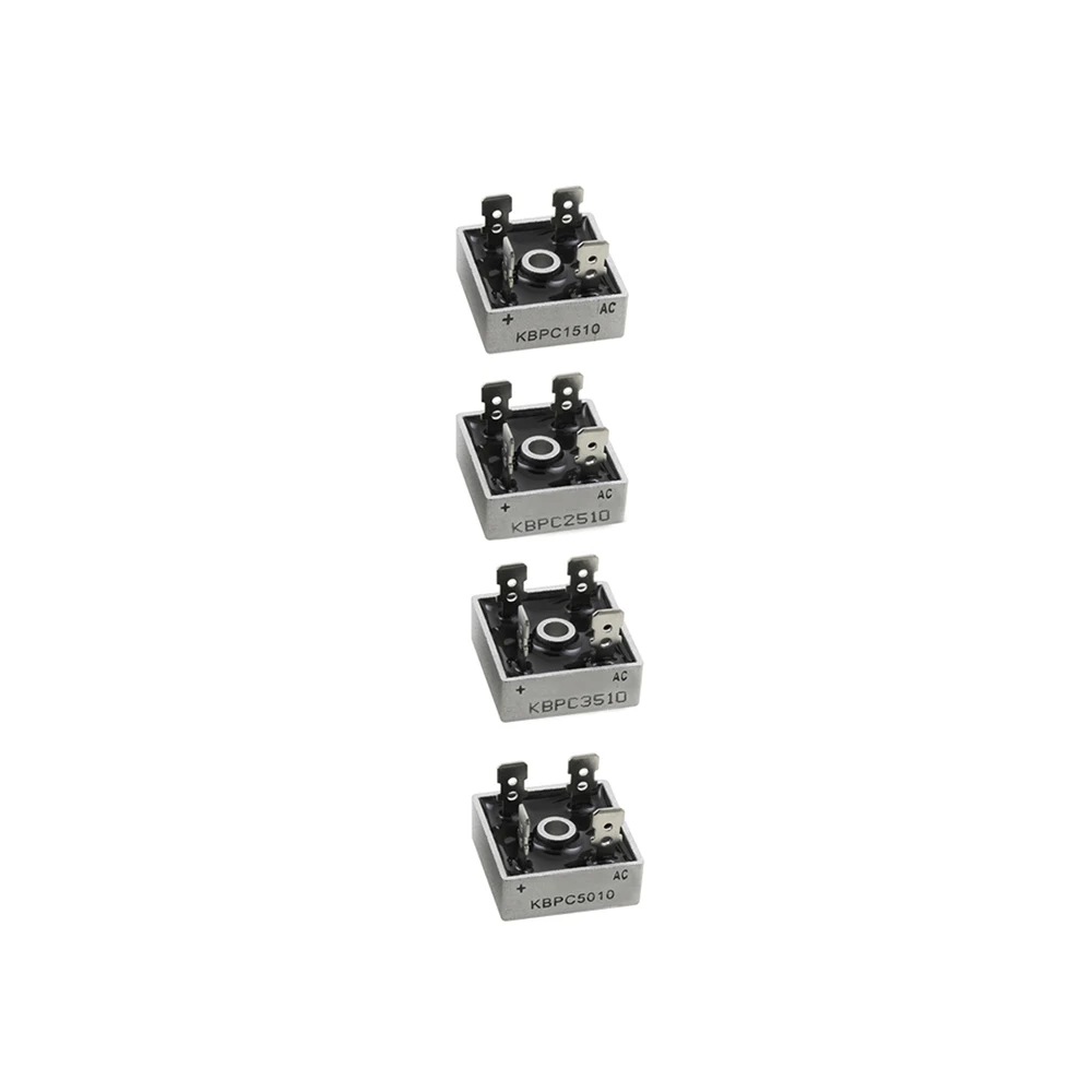 1PCS/LOT KBPC5010 KBPC1510 KBPC2510 KBPC3510 15A 25A 35A 50A 1000V Diode Bridge Rectifier New Good Quality Chipset