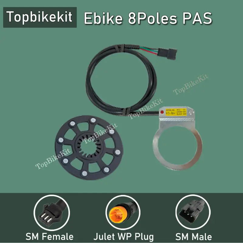 Ebike KT BZ-10C PAS/ KT-V12L PAS/ KT-D12L/R 5PAS 8PAS Pedal Assistant Sensor with 3pins Julet WP or SM-3A Plug Ebike Motor Parts - Image 6