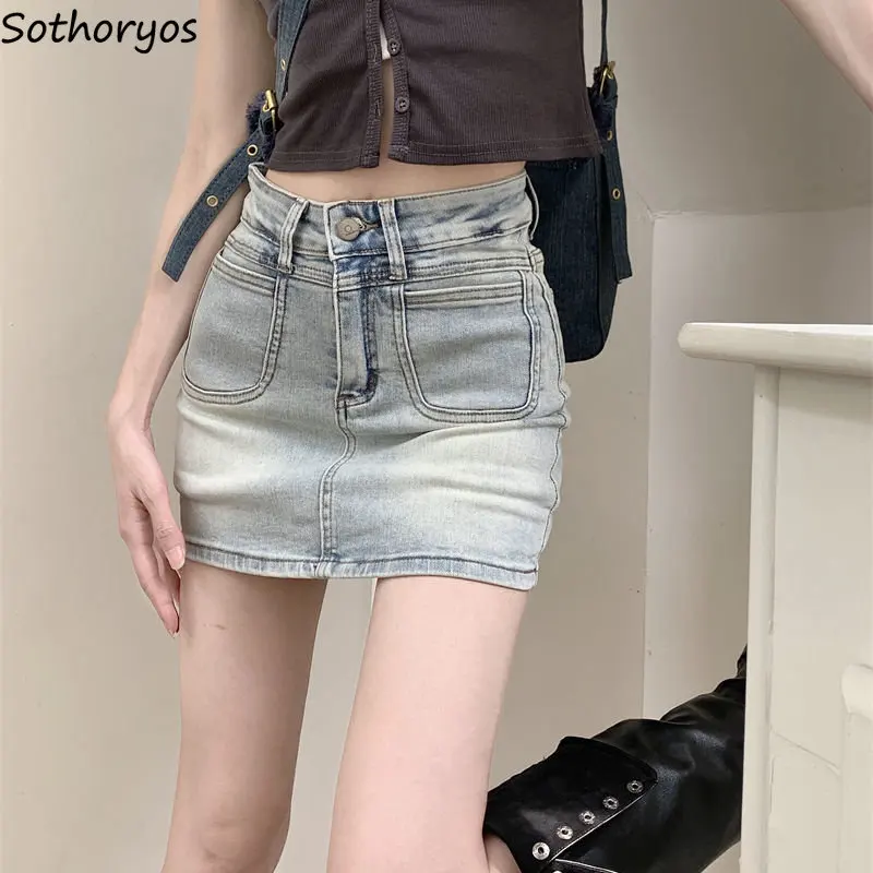 

Skirts Women Solid Simple Sexy Daily All-match Creativity New Korean Style Popular Stylish Streetwear Ladies Summer Vintage Ins