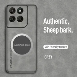 Luxurious Sheepskin Magnetic Protective Phone Case - Moto G85 (GRAY)