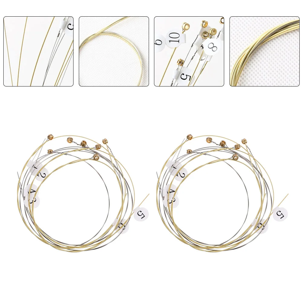 

19 Pcs Strings Musical Lyre Instrument Instruments Mini Harp Bass Guitar Accessories Parts