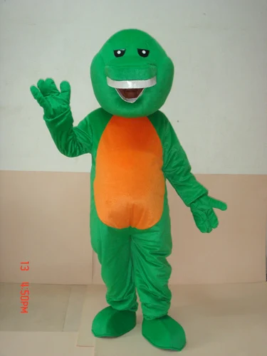 

green cartoon Mascot Costume Fancy Dress Animal mascot costume free shipping