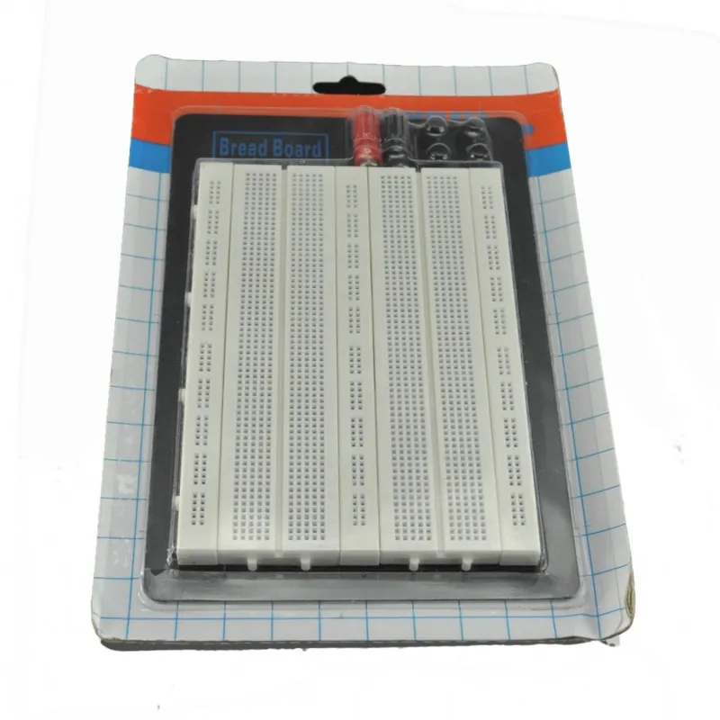 Solderless Plug-In Breadboard, 1660 Punti Di Collegamento, 4 Barre Di Alimentazione, (165 X 55 X 9Mm)
