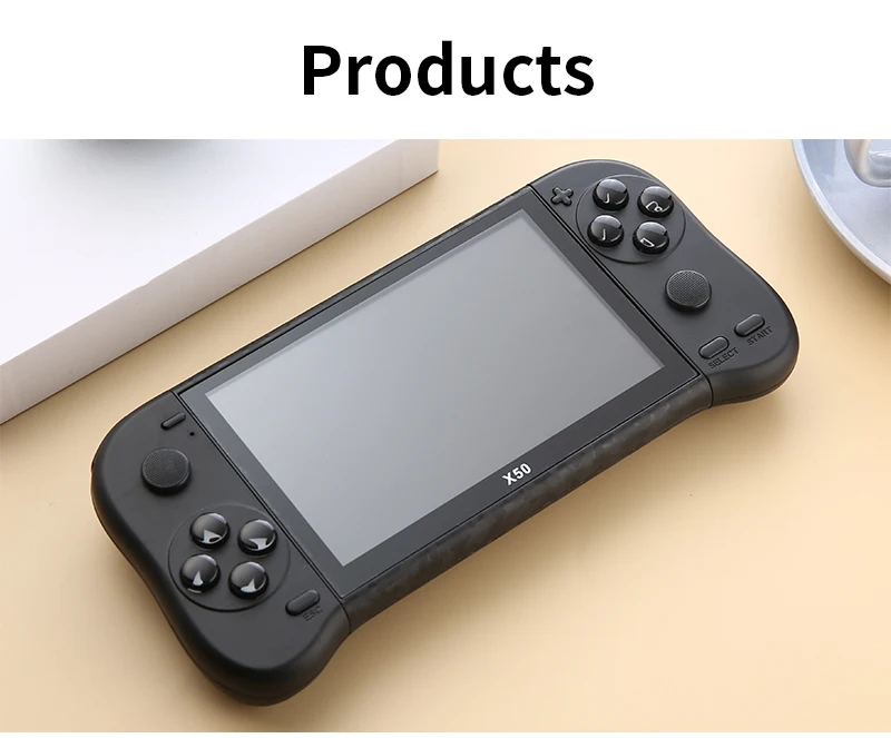 2022 X50 5.1 HD screen 64bit Video games supports multiple emulators ortable Handheld Retro Game Console Video Player tv output
