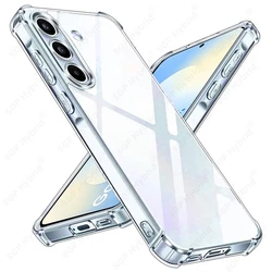 Clear Crystal Soft Silicone Back Cover - Transparent Phone Case - Samsung S25 FE (Transparent)